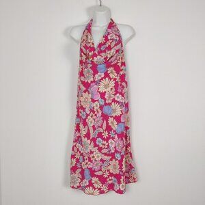 Jessica Simpson Women's Floral Halter Dress, Size XL Midi Dress Summer NEW